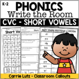 Short Vowels – Write the Room & Worksheets