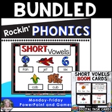 Short Vowels Phonics BUNDLED with BOOM cards