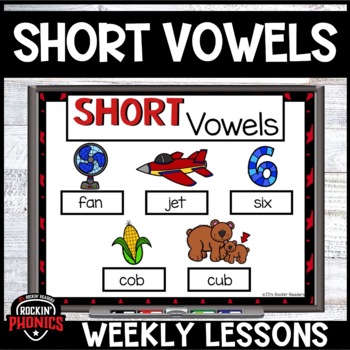 Preview of Science of Reading CVC Words | Short Vowel Worksheets | Short Vowel Games