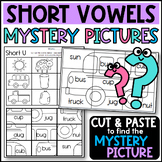 Short Vowels Mystery Picture Worksheets: Practice, Review,
