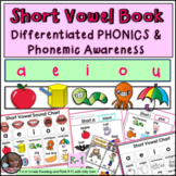 Short Vowel Book PHONICS: Phonemic Awareness RTI ELA K-2 {