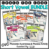 Short Vowels Phonemic Awareness & Phonics Activity BUNDLE 
