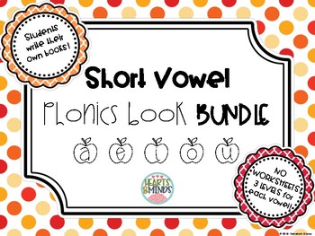 Preview of Short Vowels Phonics Books Pack