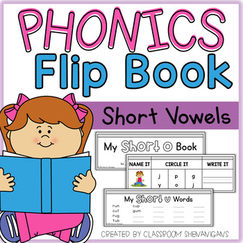 Preview of Phonics Flip Book: Short Vowels