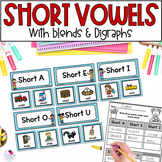 Short Vowels With Consonant Blends & Digraphs - Word Sorts