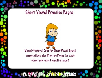 Preview of Short Vowels Practice Pages
