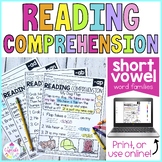 Short Vowels Reading Comprehension Passages | Distance Lea