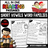Short Vowels Reading Comprehension Passages Fluency Kinder