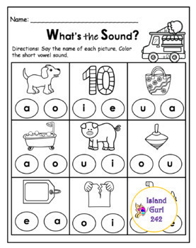 Short Vowels Worksheets |No-Prep| | Summer Review by Pencils and ...