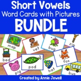 Short Vowels CVC Word Cards with Pictures BUNDLE - Flashca
