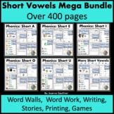 Short Vowels Word Families Bundle: Phonics, Reading Spelli