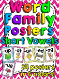 Short Vowels Word Families Posters (Short Vowel Posters)