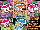 Short Vowels Activities and Phonics Worksheets No Prep BUN