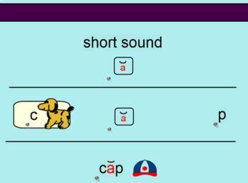 Preview of Short Vowels Interactive Smartboard Activity