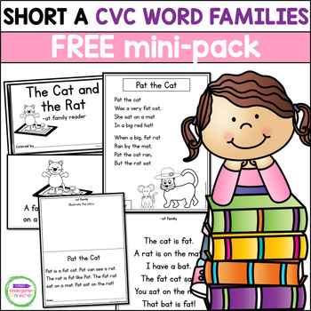 Preview of Short a CVC Word Family Freebie