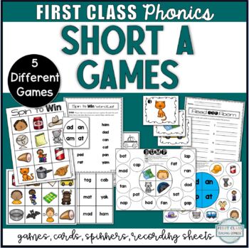 Preview of FREE Short a Games and Activities for CVC Word Work or Centers