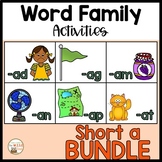 Short a Word Family BUNDLE Onset and Rime Hands-On Workshe
