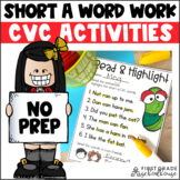 Short a Worksheets and Activities | Short Vowel Worksheets