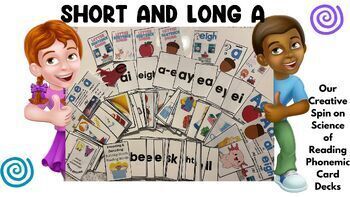 Preview of Short and Long A  Science of Reading Card Deck