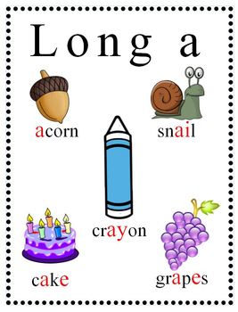Preview of Short and Long Vowel Poster