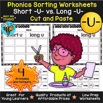 Short and Long Vowel Sorts | Cut and Paste Worksheets | Bundle | TpT