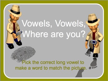 Preview of Short and Long Vowel interactive activity and worksheet.