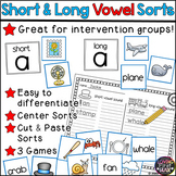 Short and Long Vowels Sorts and Games for Intervention and