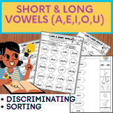 Short and Long Vowels Discrimination and Sorting A-E-I-O-U