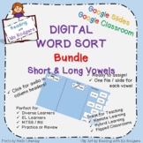 Short and long vowels sorts - Google Classroom Ready!
