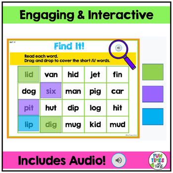 CVC Activities Short i Digital for use with Google Slides™ | TpT