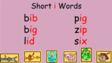 Short i - Picture/Word Match - Distance Learning