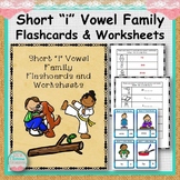 Short "i" Vowel Family Flashcards and Worksheets