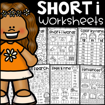 Preview of Short i Worksheets - CVC Words