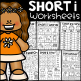 Short i Worksheets - CVC Words