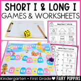 Short vs Long Vowels Worksheet and Games - Short I, Long I