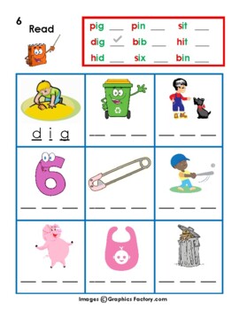 Short i vowel booklet by Creating Success - Reading Resources | TpT