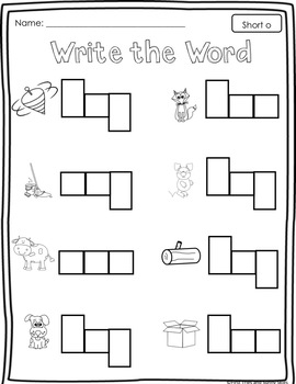 Short O Worksheets - Short O Activities by First Tries and Sunny Skies
