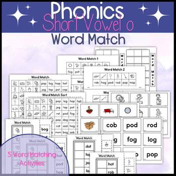 Preview of Short o| CVC words| Word Match