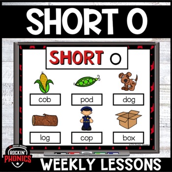 Preview of Science of Reading Short O CVC Words | Short Vowel Worksheets | Games