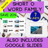 Short o Word Family Bundle for Special Education PRINT and