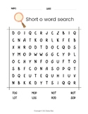 Short o Word Search