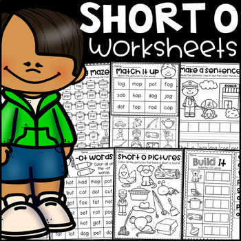Preview of Short o Worksheets - CVC Words