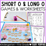 Short vs Long Vowels Worksheet and Games - Short O, Long O