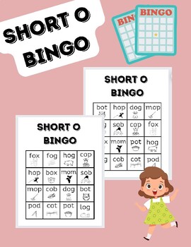 Short o bingo by Mscolesclass | TPT