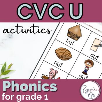 Preview of Short u CVC Phonics Activities