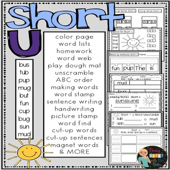 Short u Hands-on Spelling and Phonics by Bobbi Bates | TpT