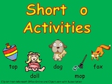 Short vowel o Word Work- Kindergarten 1st Grade Reading/ Writing