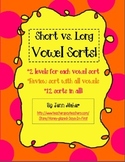 Short vs. Long Vowel Sorts, Differentiated