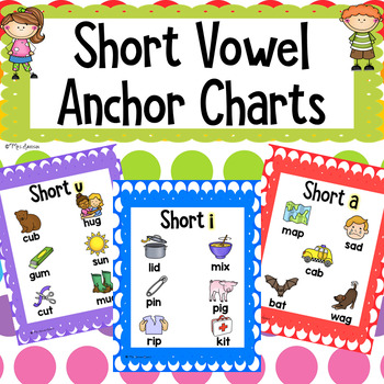 short vowel sounds anchor chart