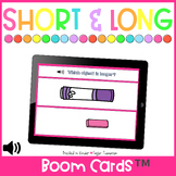 Shorter and Longer | Distance Learning | Boom Cards™